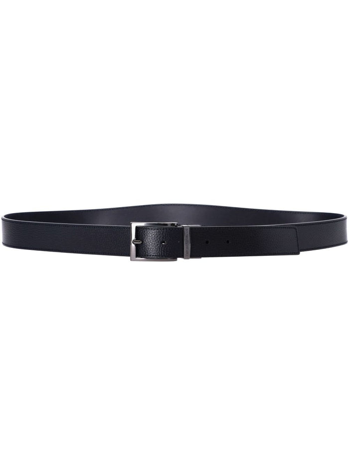 Emporio Armani Belts Navy Bovine Leather