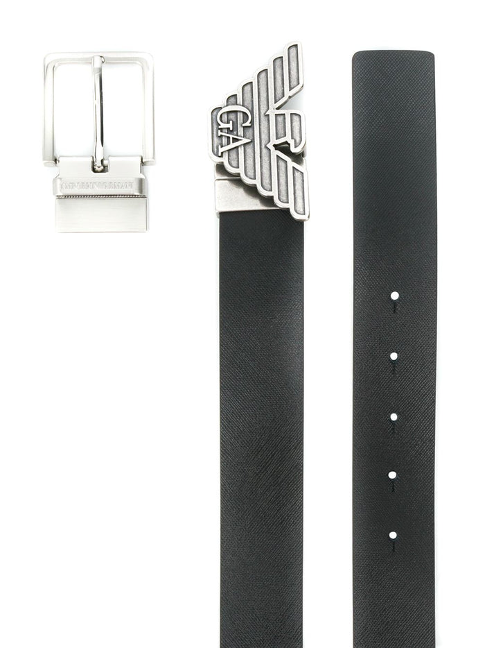 Emporio Armani Belts Black Bovine Leather