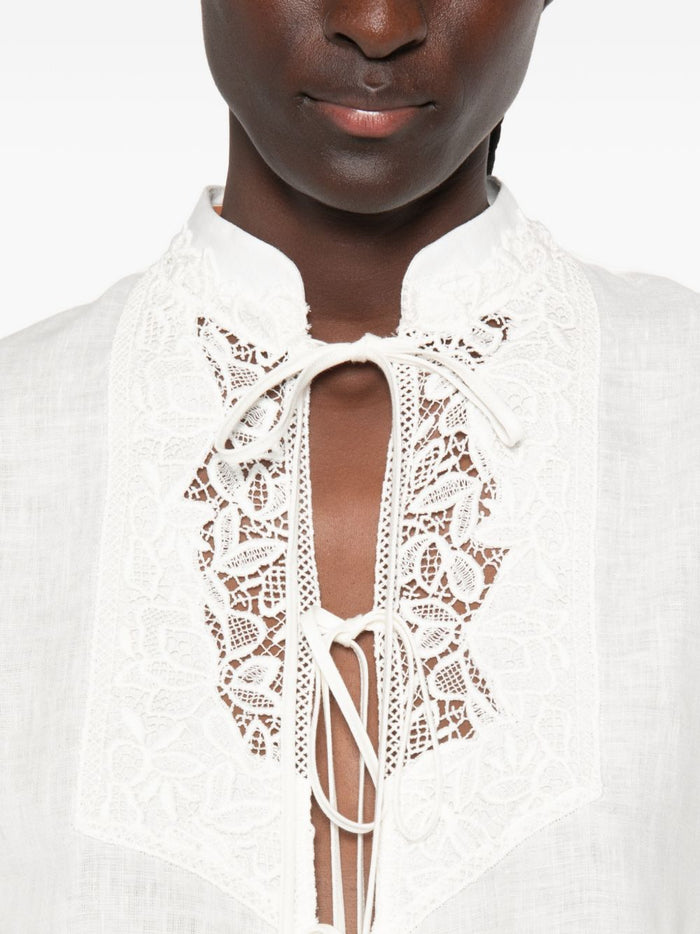 Ermanno Scervino Shirts White Linen