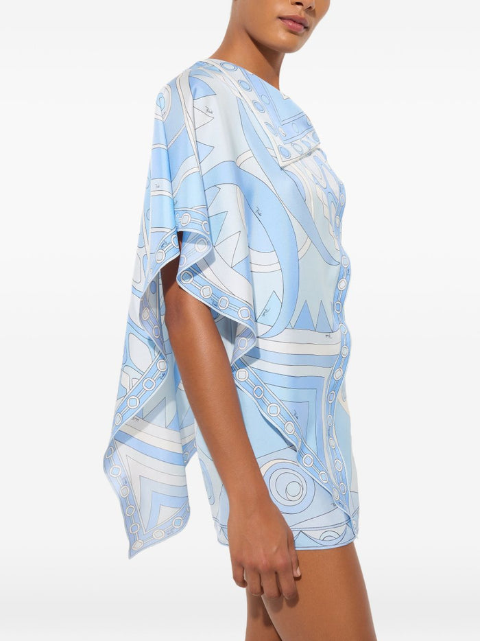 Pucci Dresses Light Blue Silk