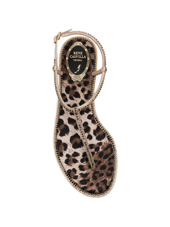 Rene Caovilla Sandals Leopard Print