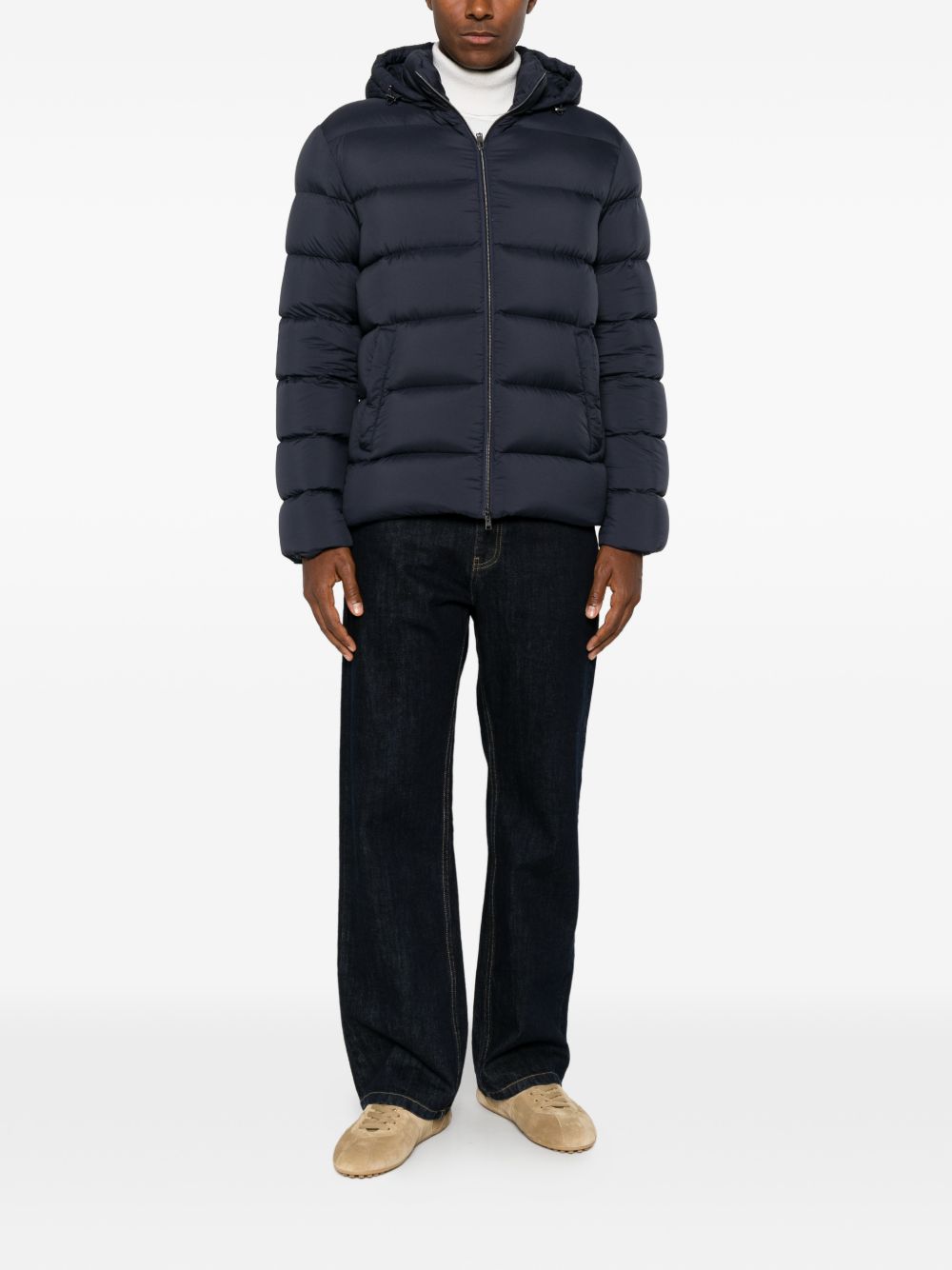 Herno Coats Navy