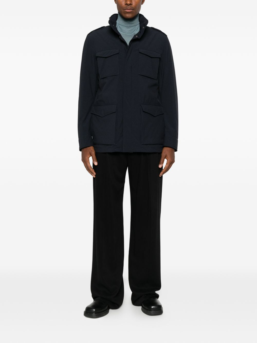 Herno Coats Navy