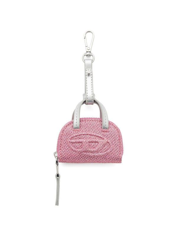 Diesel Embossed Oval D Logo Mini Bag — pink