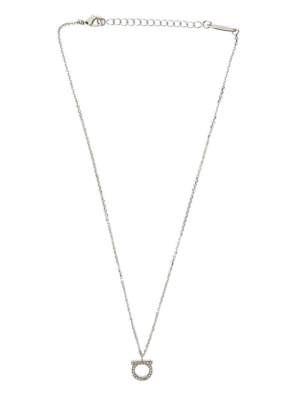Ferragamo Gancini Necklace — Silver