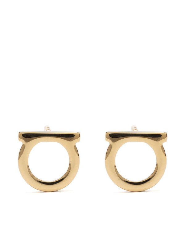 Ferragamo Gancini Earrings — Gold