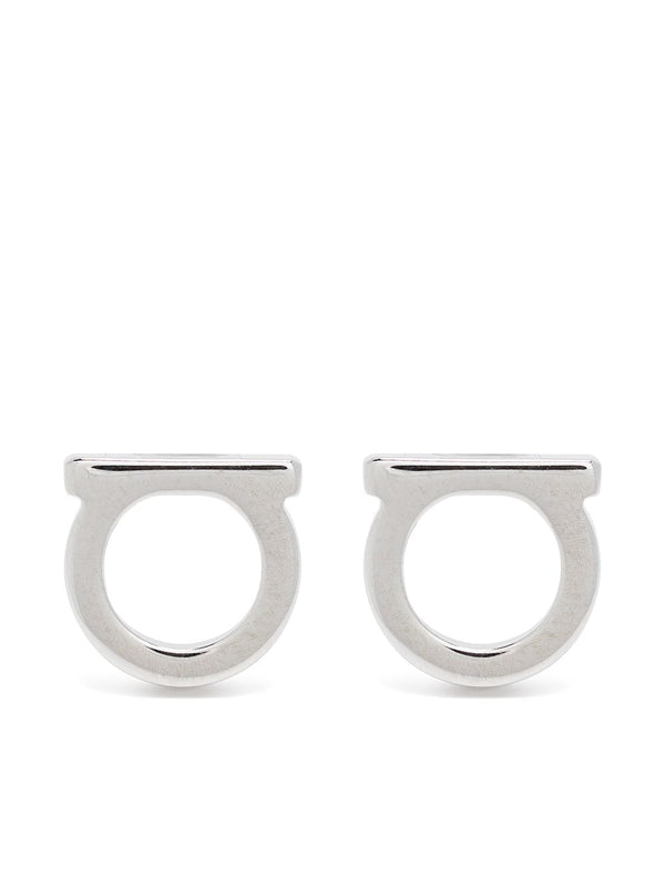 Ferragamo Gancini Earrings — Silver