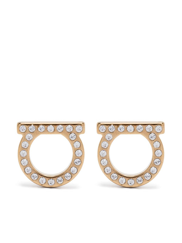 Ferragamo Gancini Earrings — Gold