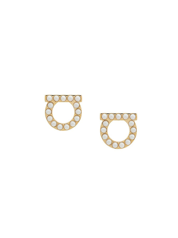 Ferragamo Gancini Earrings — Gold