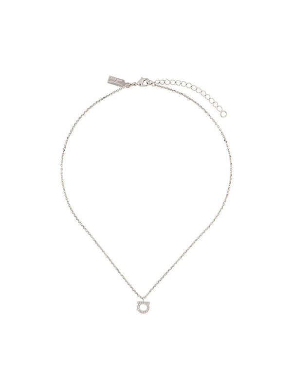 Ferragamo Gancini Necklace — Silver