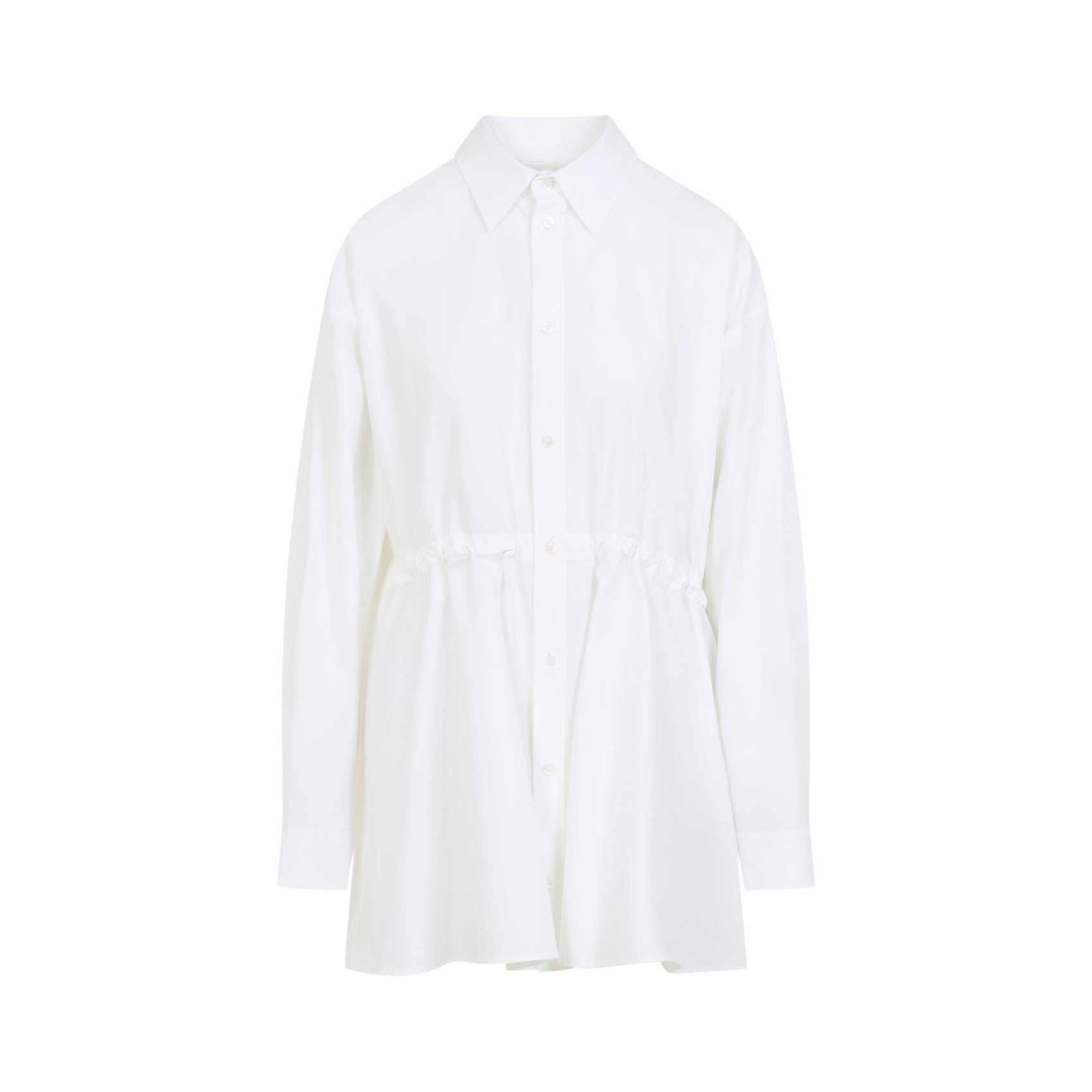 Hourglass Dress White Cotton