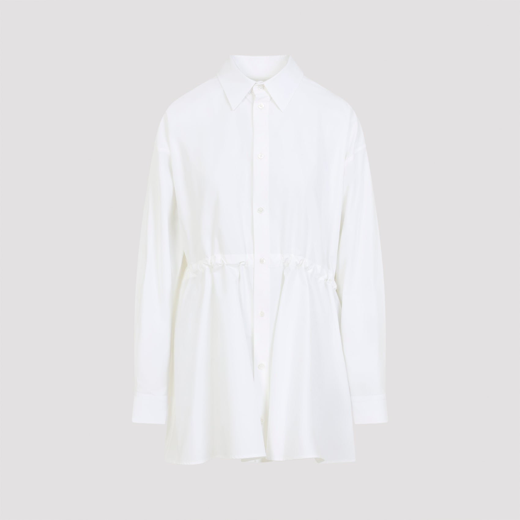 Hourglass Dress White Cotton