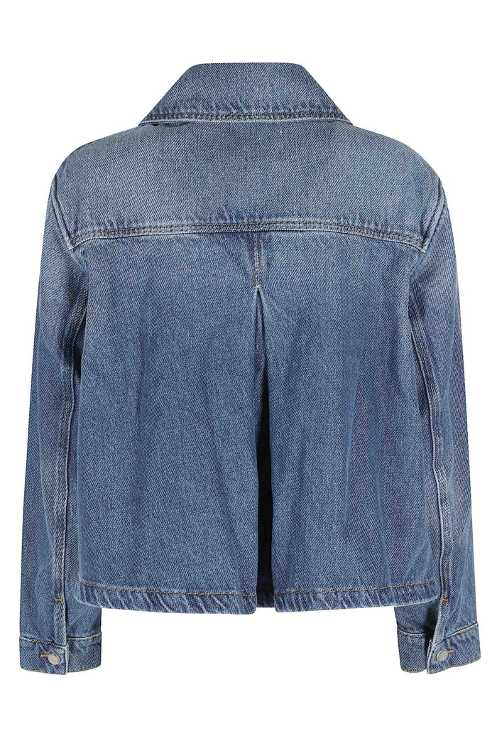 Heavy Denim Jacket Blue Organic Cotton Giubbotto