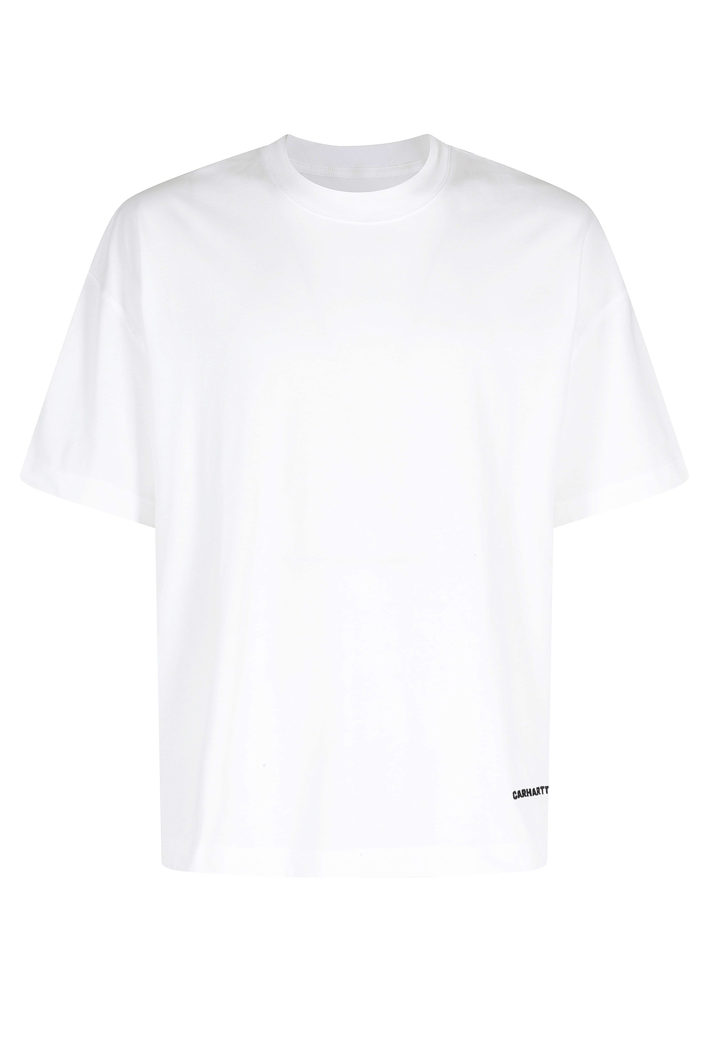 Ss Link Script Tshirt White Cotone T-shirt
