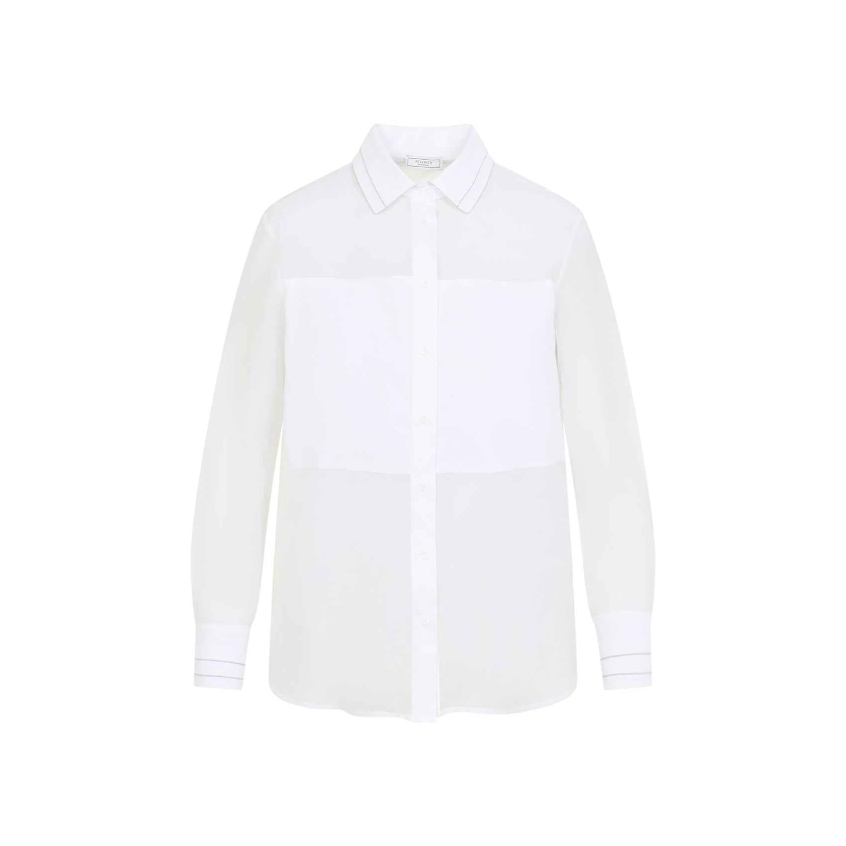 Organza Shirt Nude & Neutrals Cotton Silk
