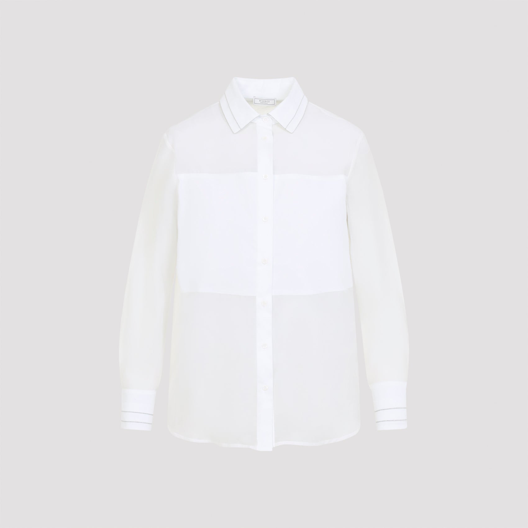 Organza Shirt Nude & Neutrals Cotton Silk