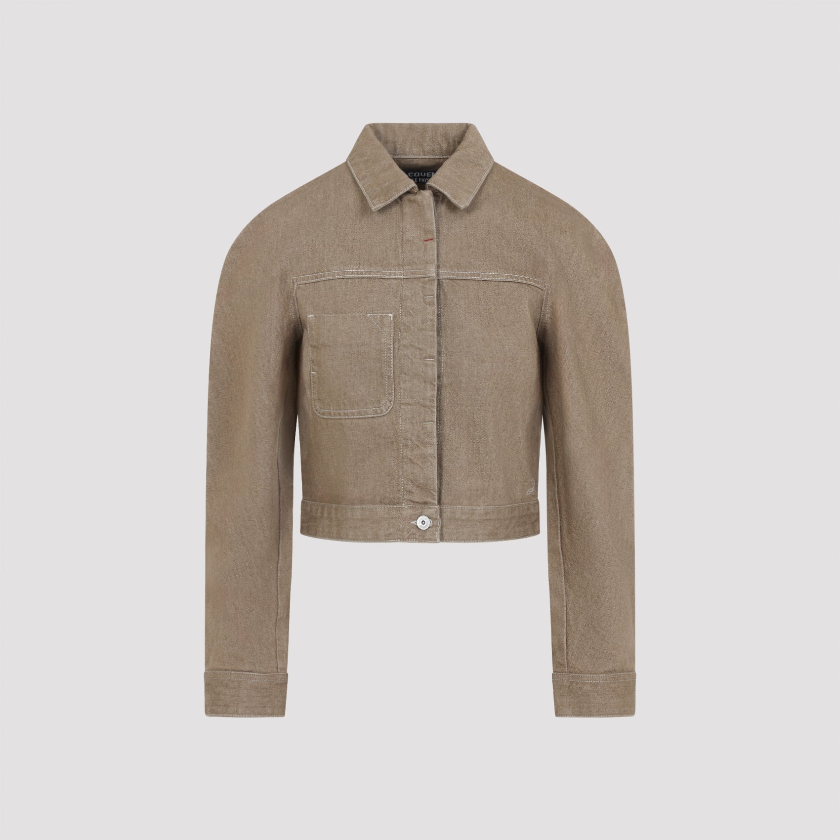 Ovalo Cargo Jacket Brown Cotton