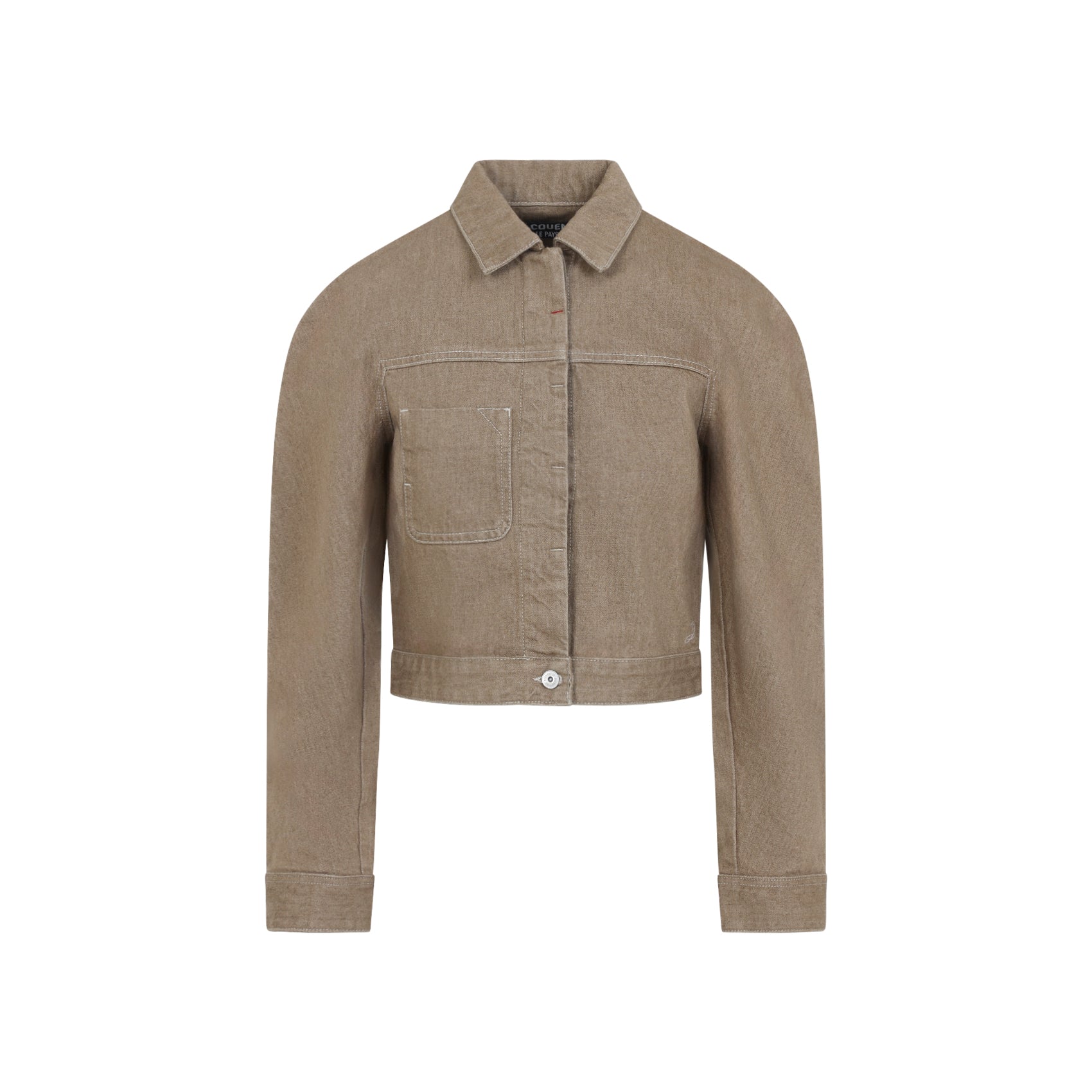 Ovalo Cargo Jacket Brown Cotton