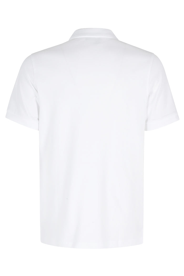 Polo Piquet Stretch White Cotone