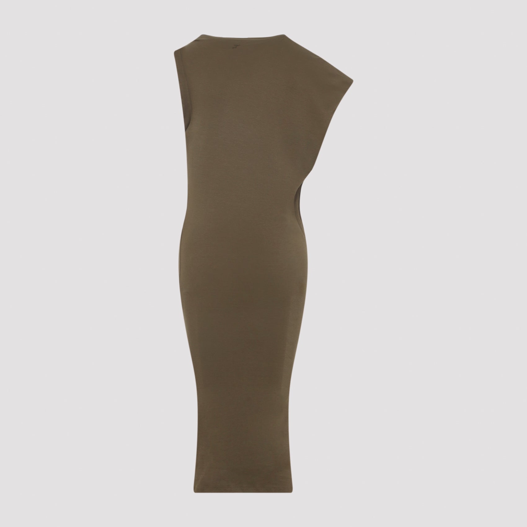 La Robe Drap Mini Dress Green Cotton Silk