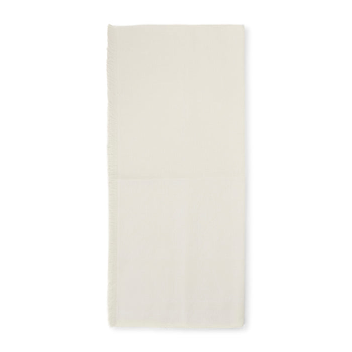 Avetusta M Logo Scarf Nude & Neutrals Wool Silk Linen