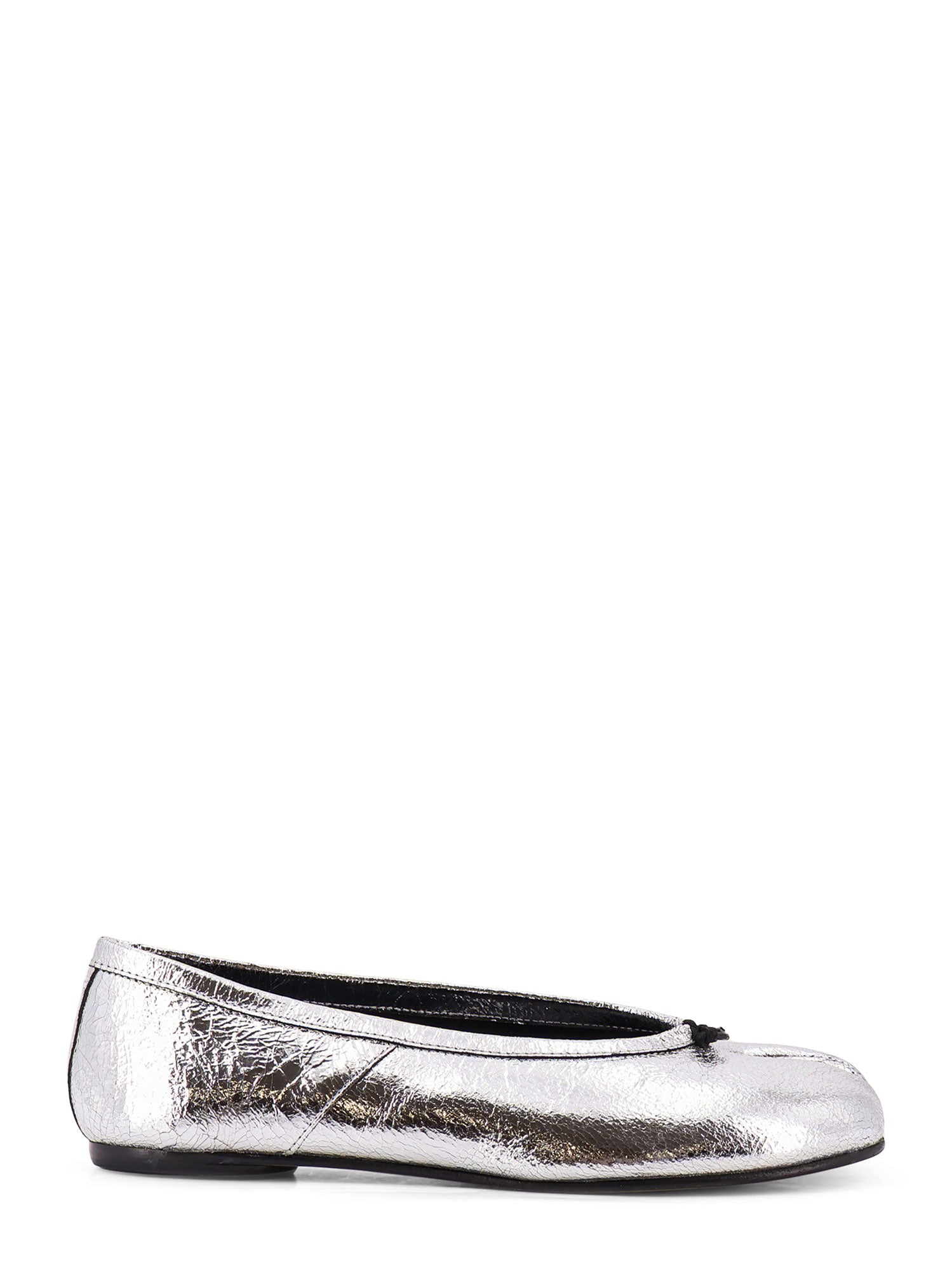 Maison Margiela Flat Shoes Silver Pelle