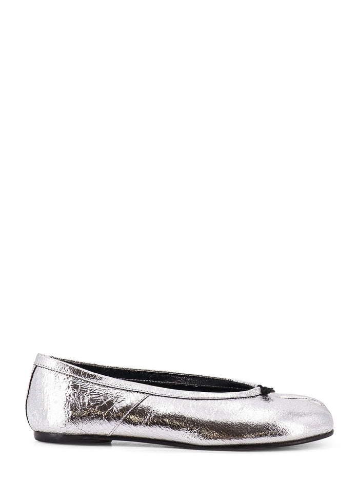 Maison Margiela Flat Shoes Silver Pelle