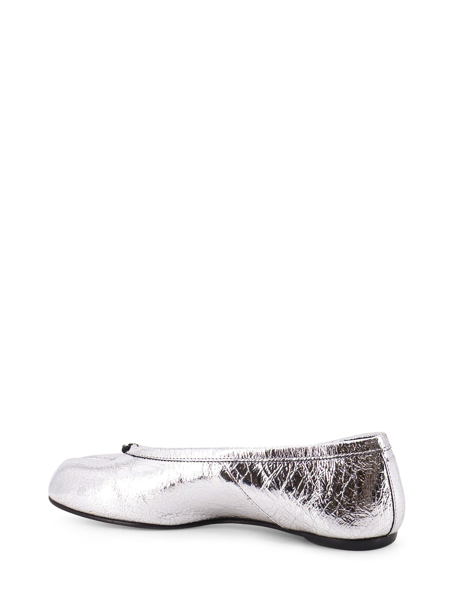 Maison Margiela Flat Shoes Silver Pelle