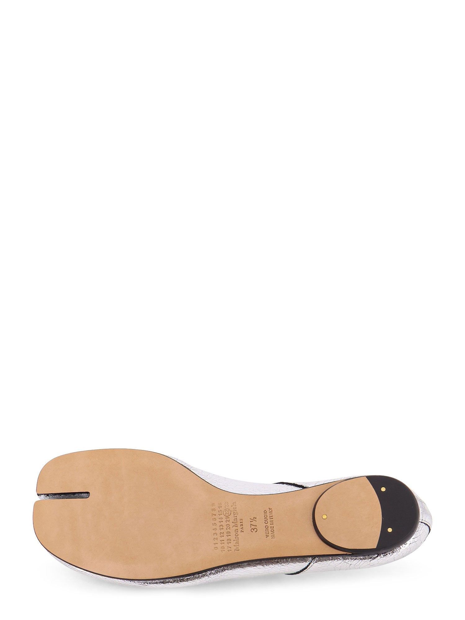 Maison Margiela Flat Shoes Silver Pelle