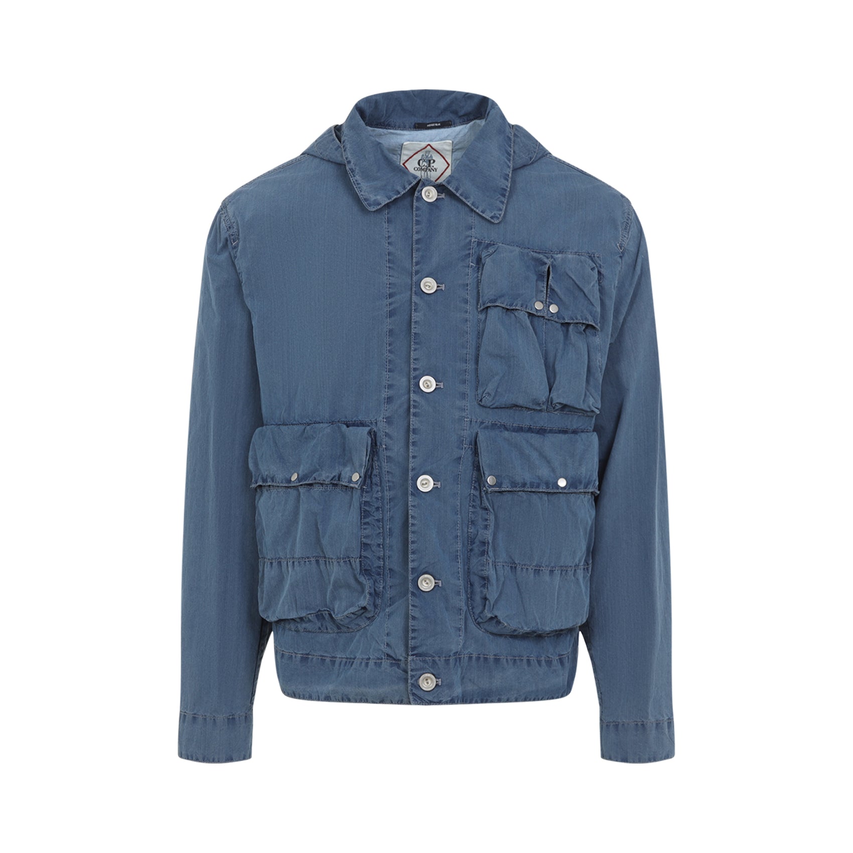 Medium Jacket Blue Cotton Polyamide