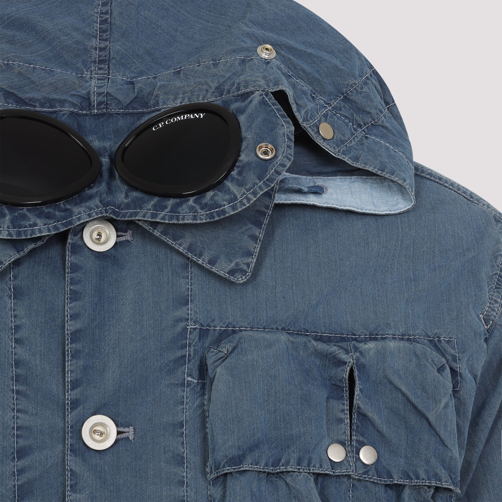 Medium Jacket Blue Cotton Polyamide
