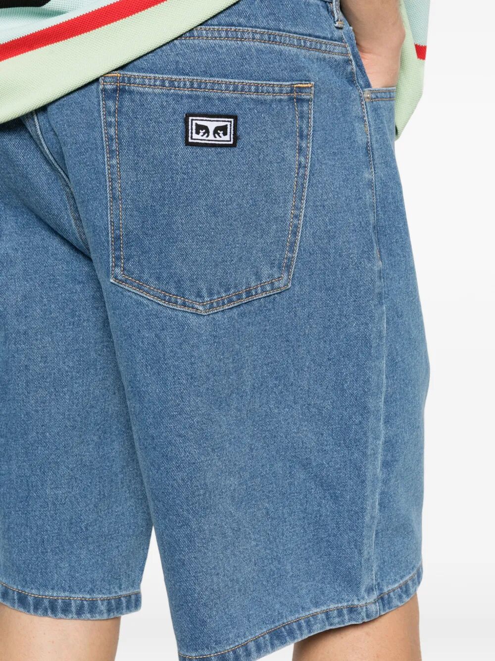 Bigwig Baggy Denim Short Blue Pant