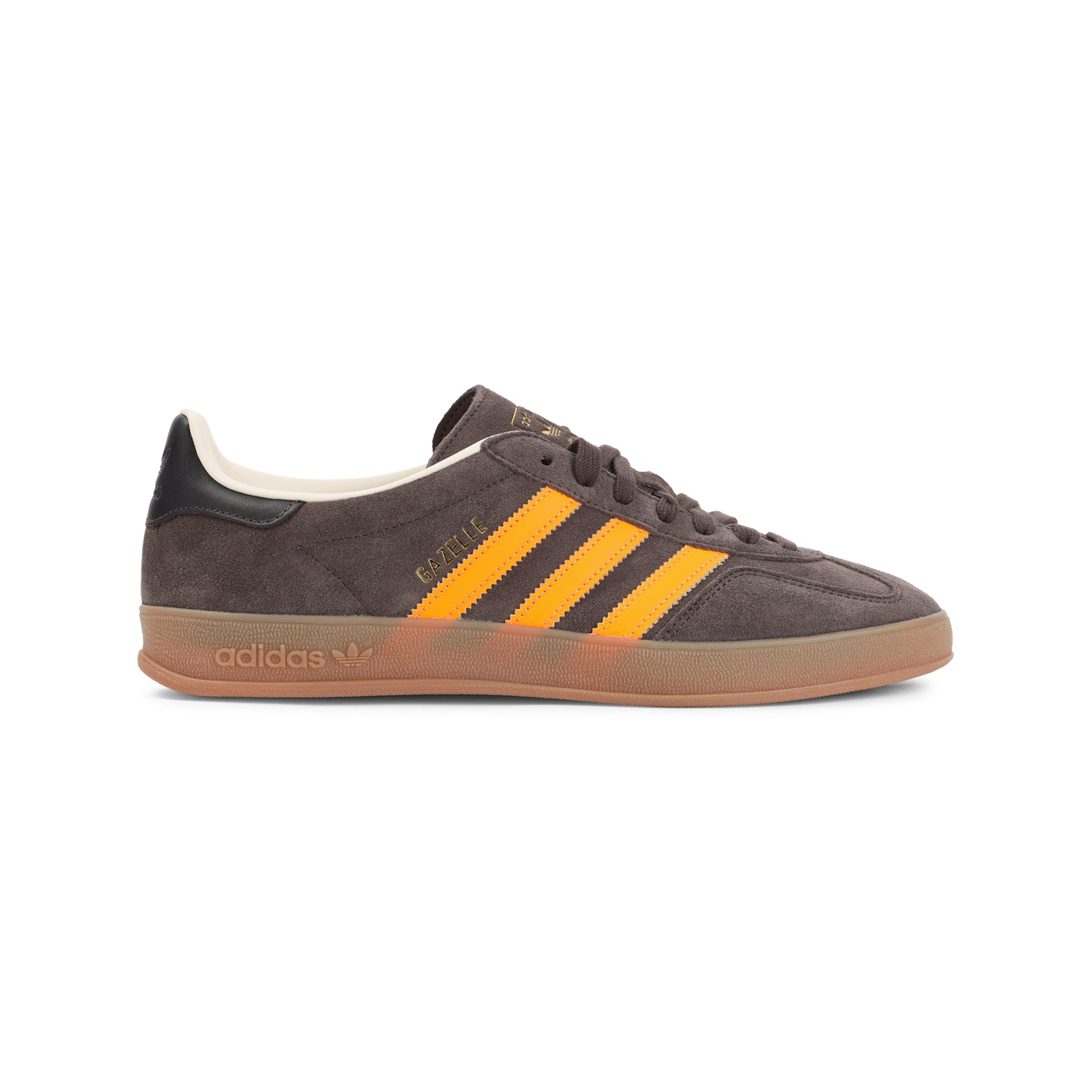 Gazelle Indoor Sneakers Brown Suede Leather Rubber Shoe