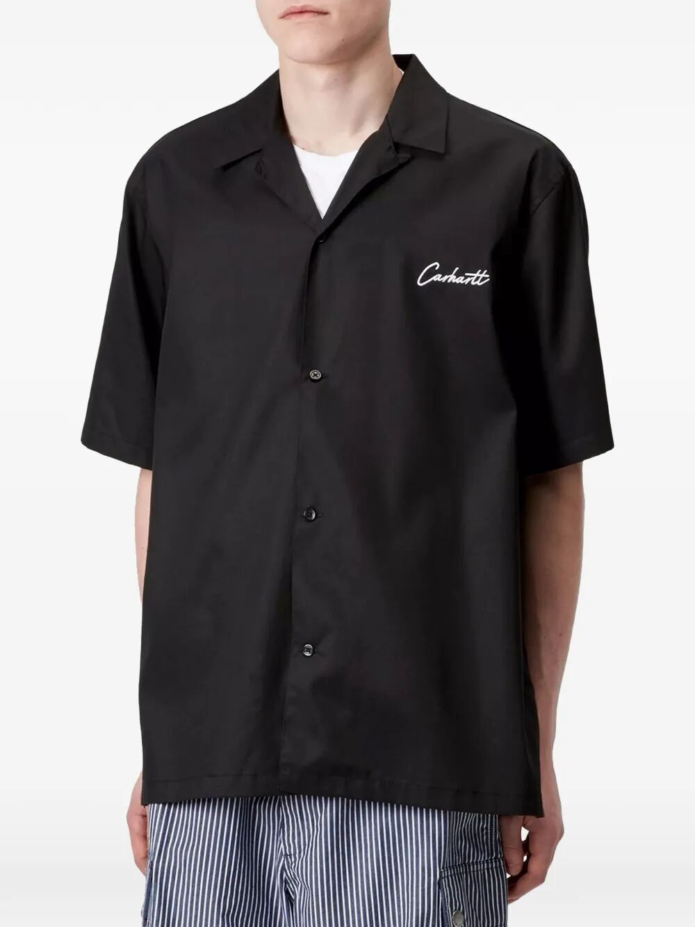 S-s Delray Shirt Black 60/tencel/cotton Twill