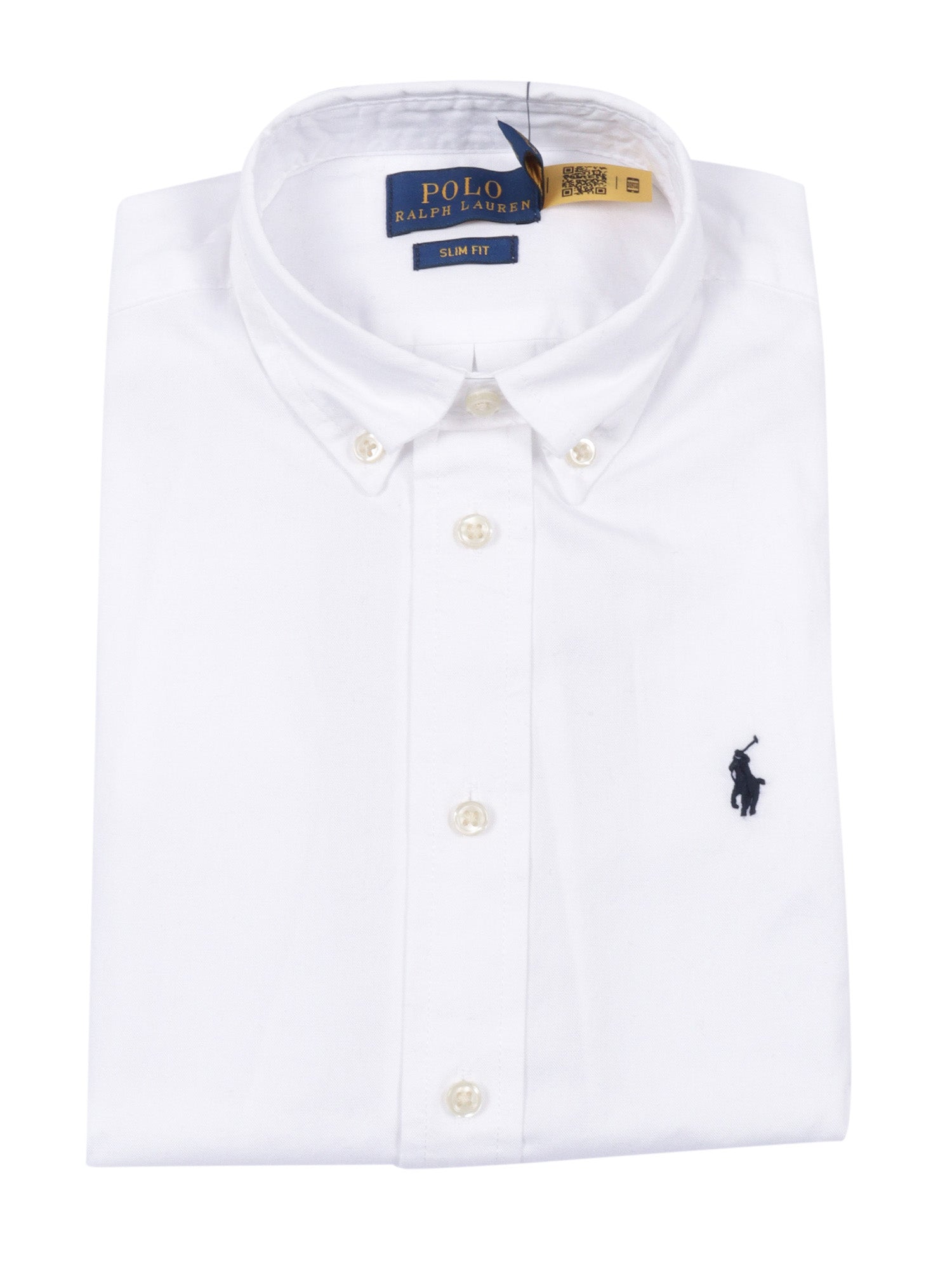 Slim Fit-Tops-Shirt White Cotton