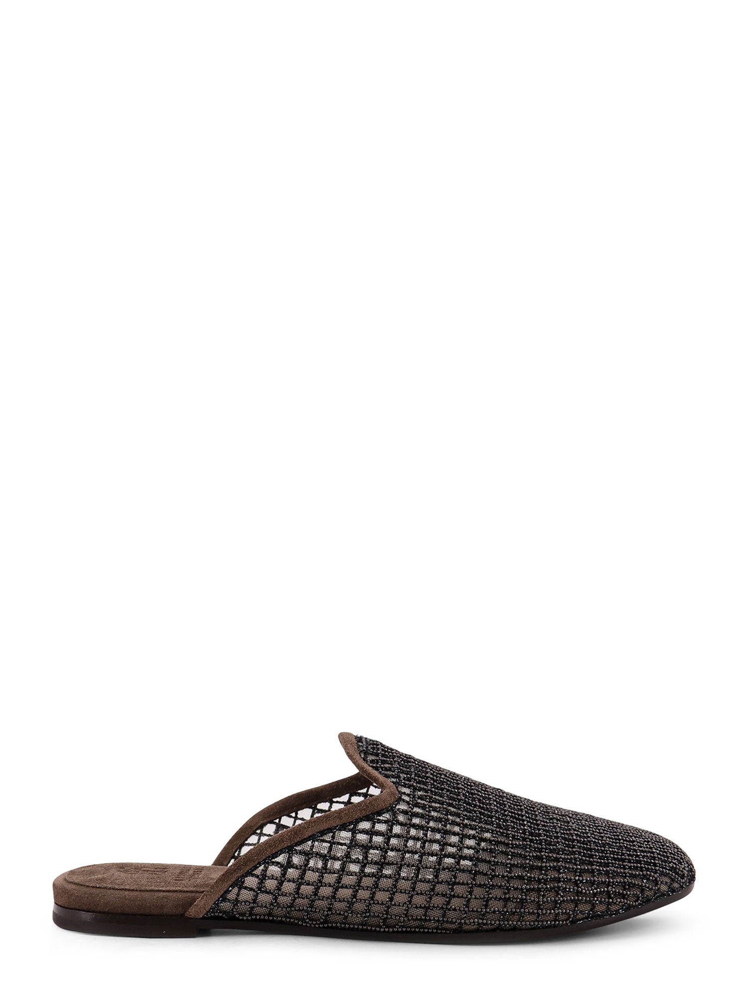 Brunello Cucinelli Sandals Peat Mesh/suede
