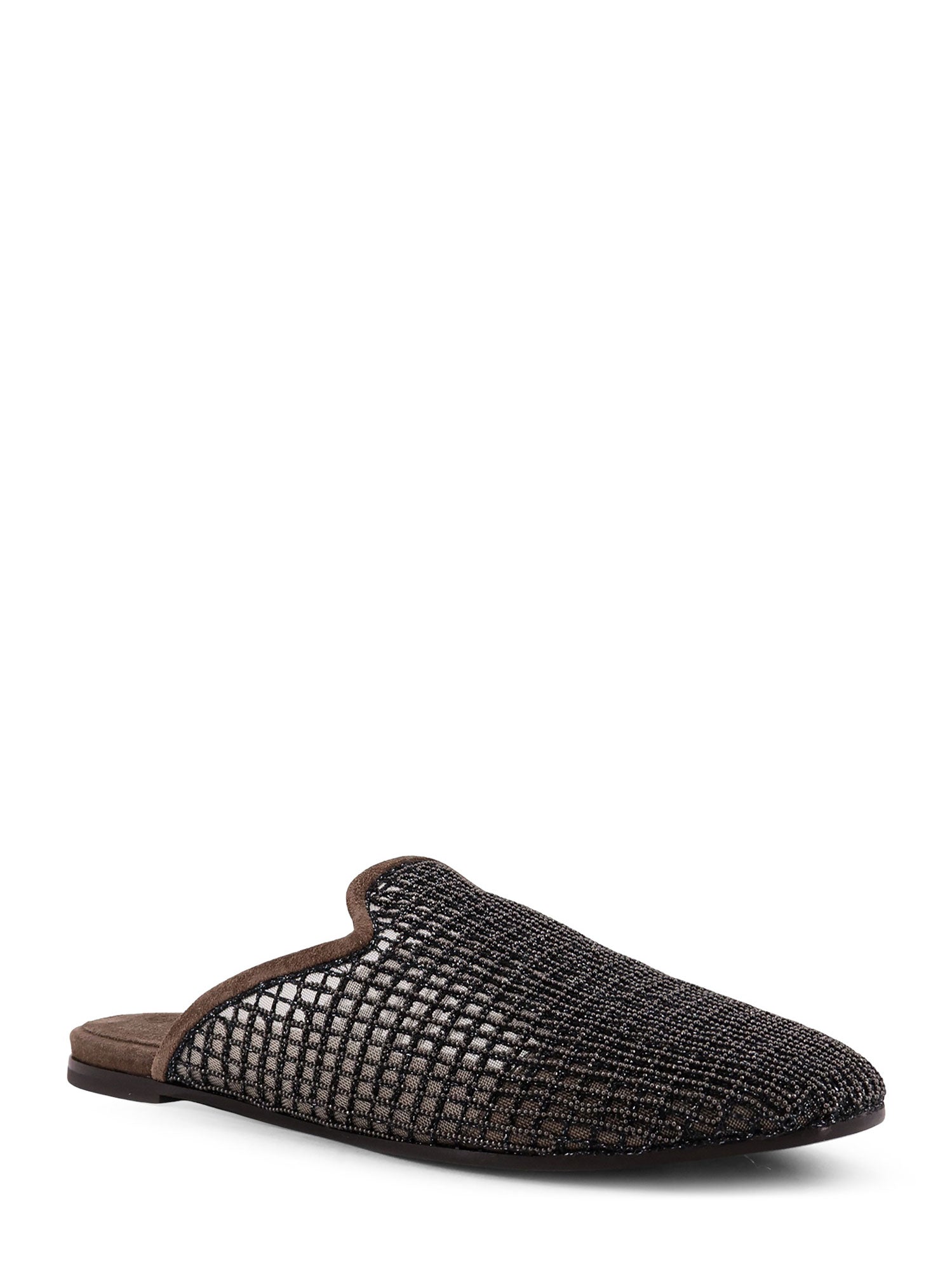 Brunello Cucinelli Sandals Peat Mesh/suede