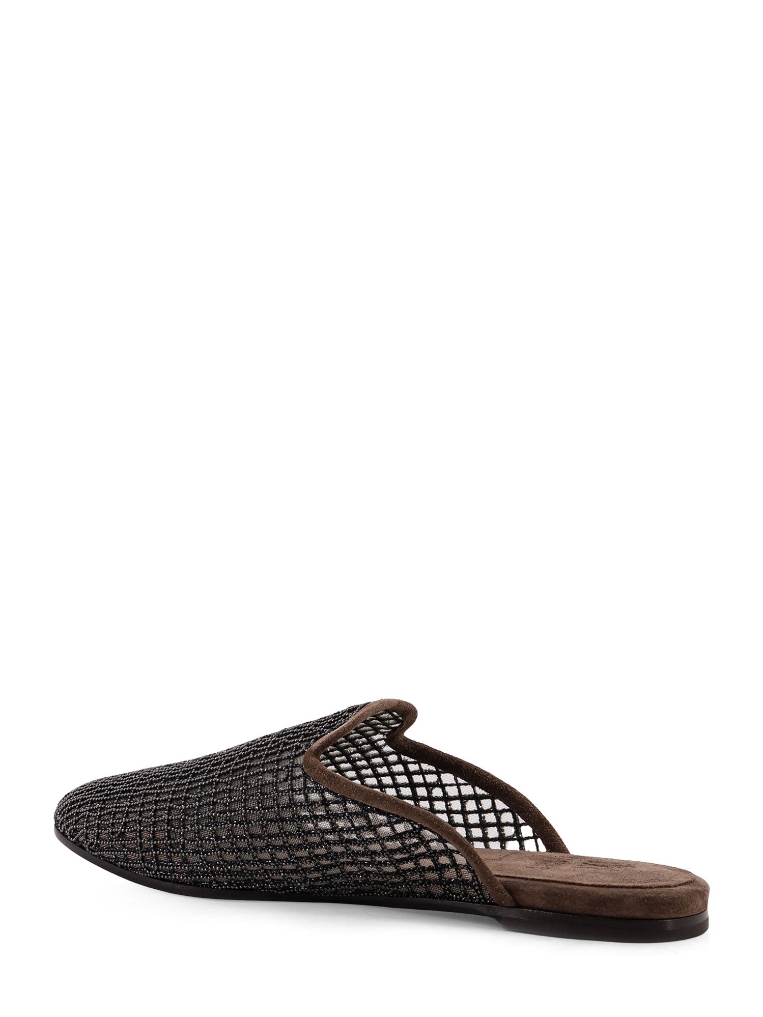 Brunello Cucinelli Sandals Peat Mesh/suede