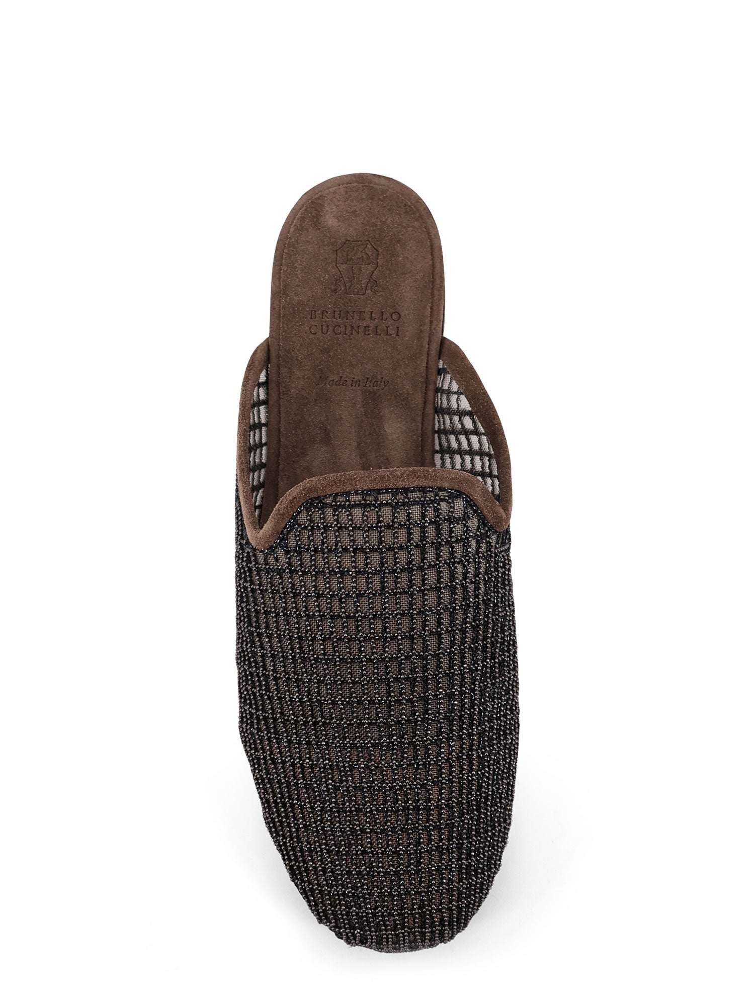 Brunello Cucinelli Sandals Peat Mesh/suede