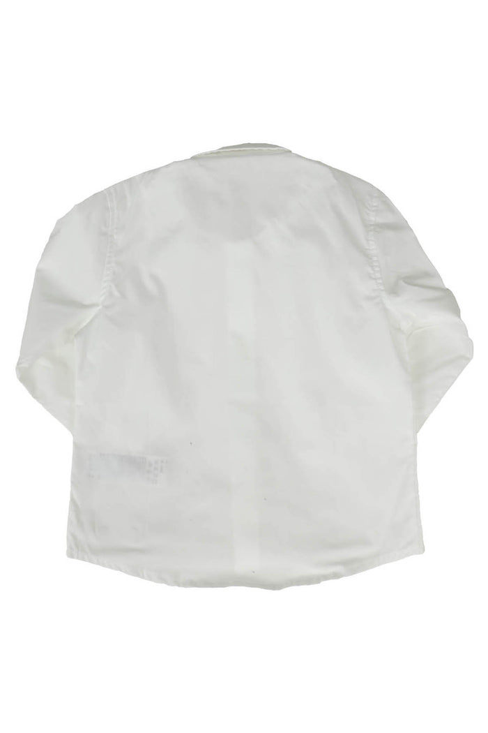 Manica Lunga White Cotone Elastan Camicia