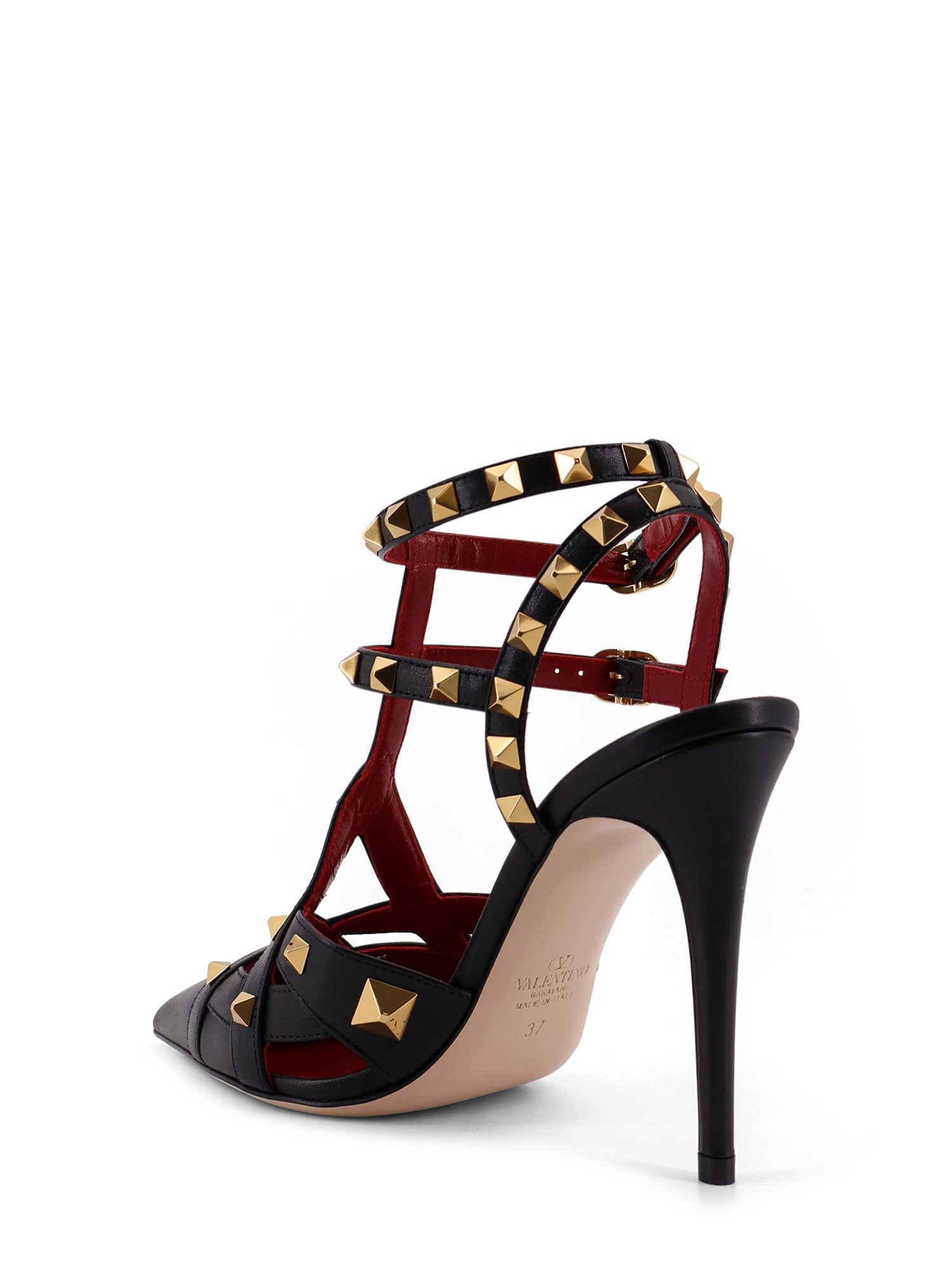 Valentino Garavani With Heel Black Pelle