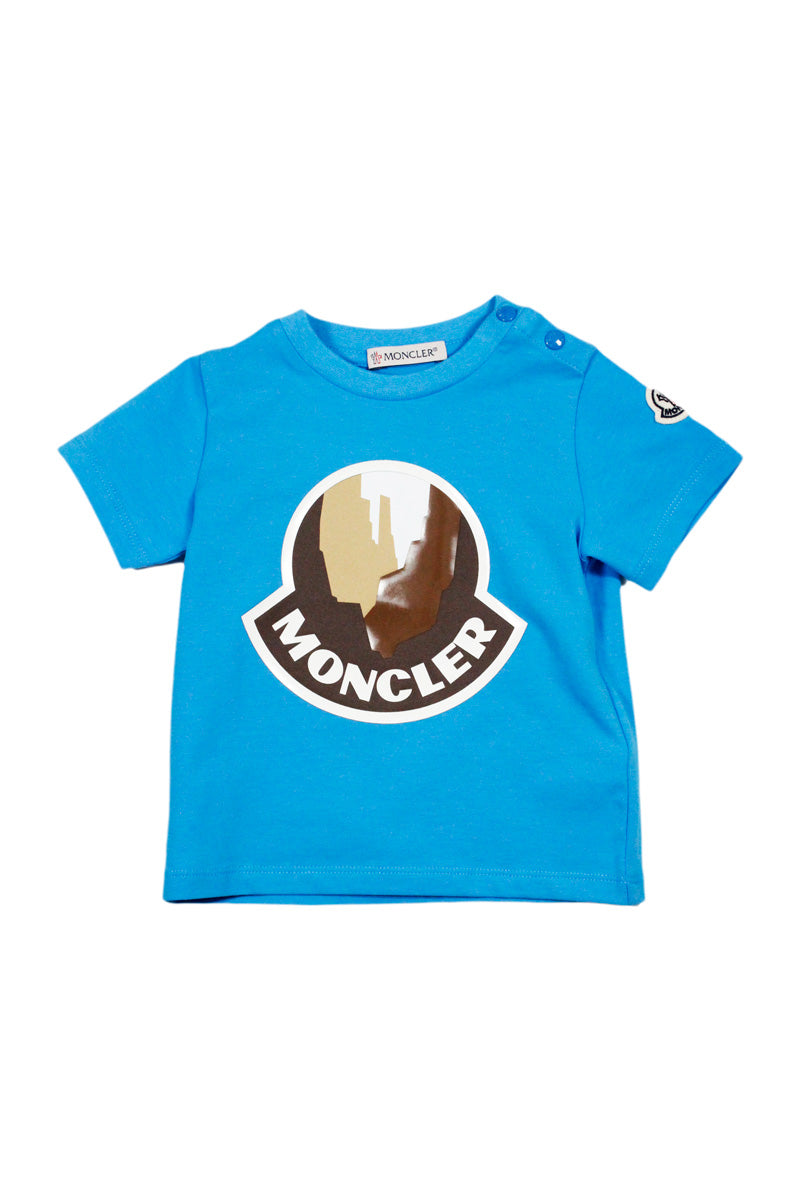 Moncler T-Shirts And Polos Clear Blue 100co