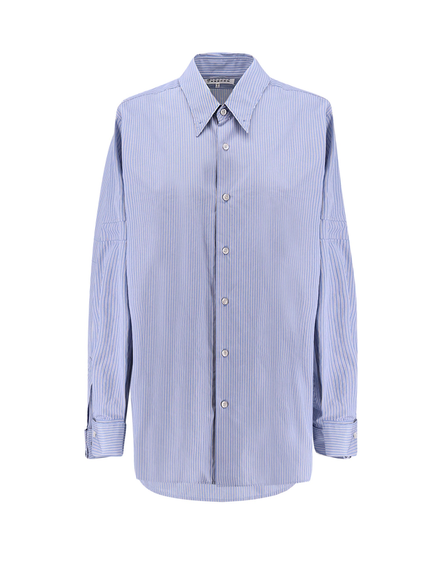 Maison Margiela Shirts Light Blue Grey Cotone