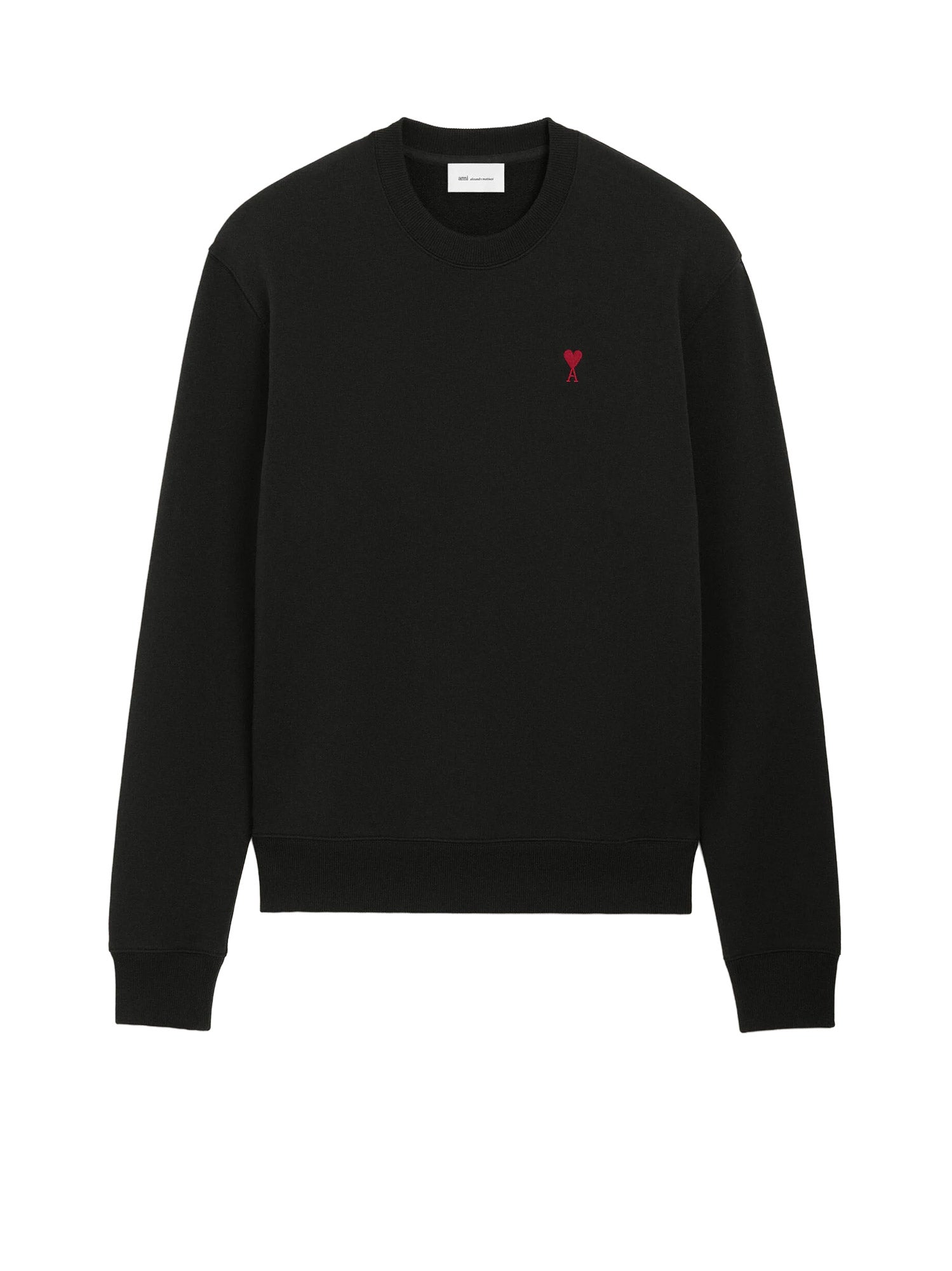 Ami Paris Sweaters Black Cotone