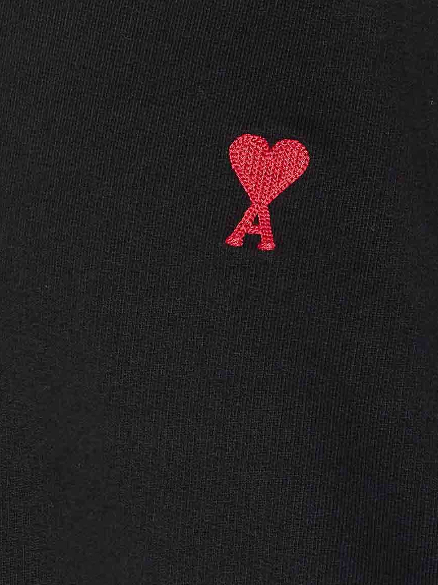 Ami Paris Sweaters Black Cotone