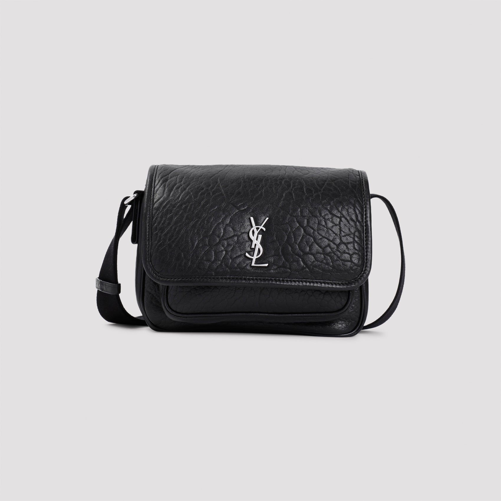Niki S Messanger Bag Black Leather