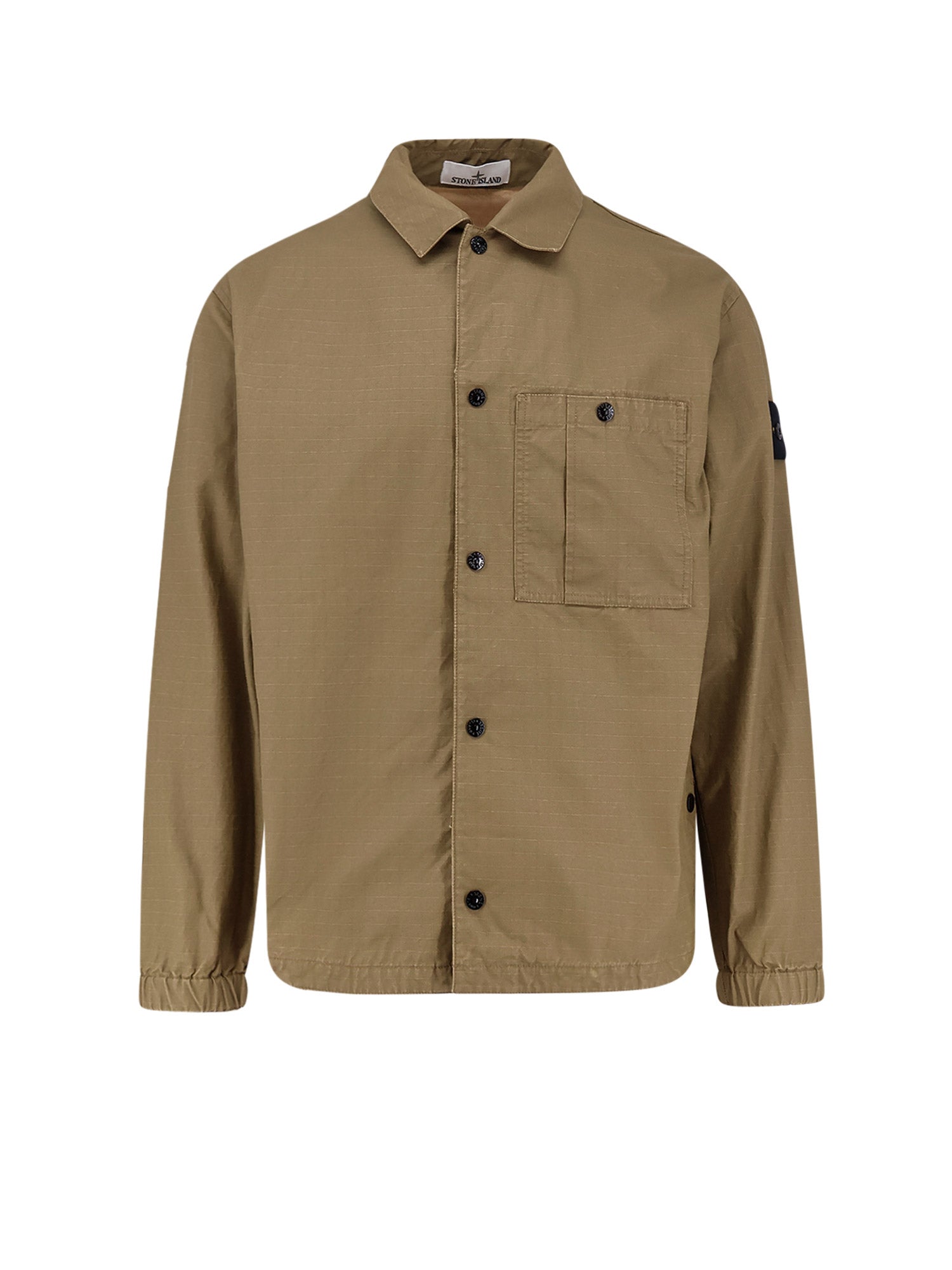 Stone Island Shirts Military Green Cotone