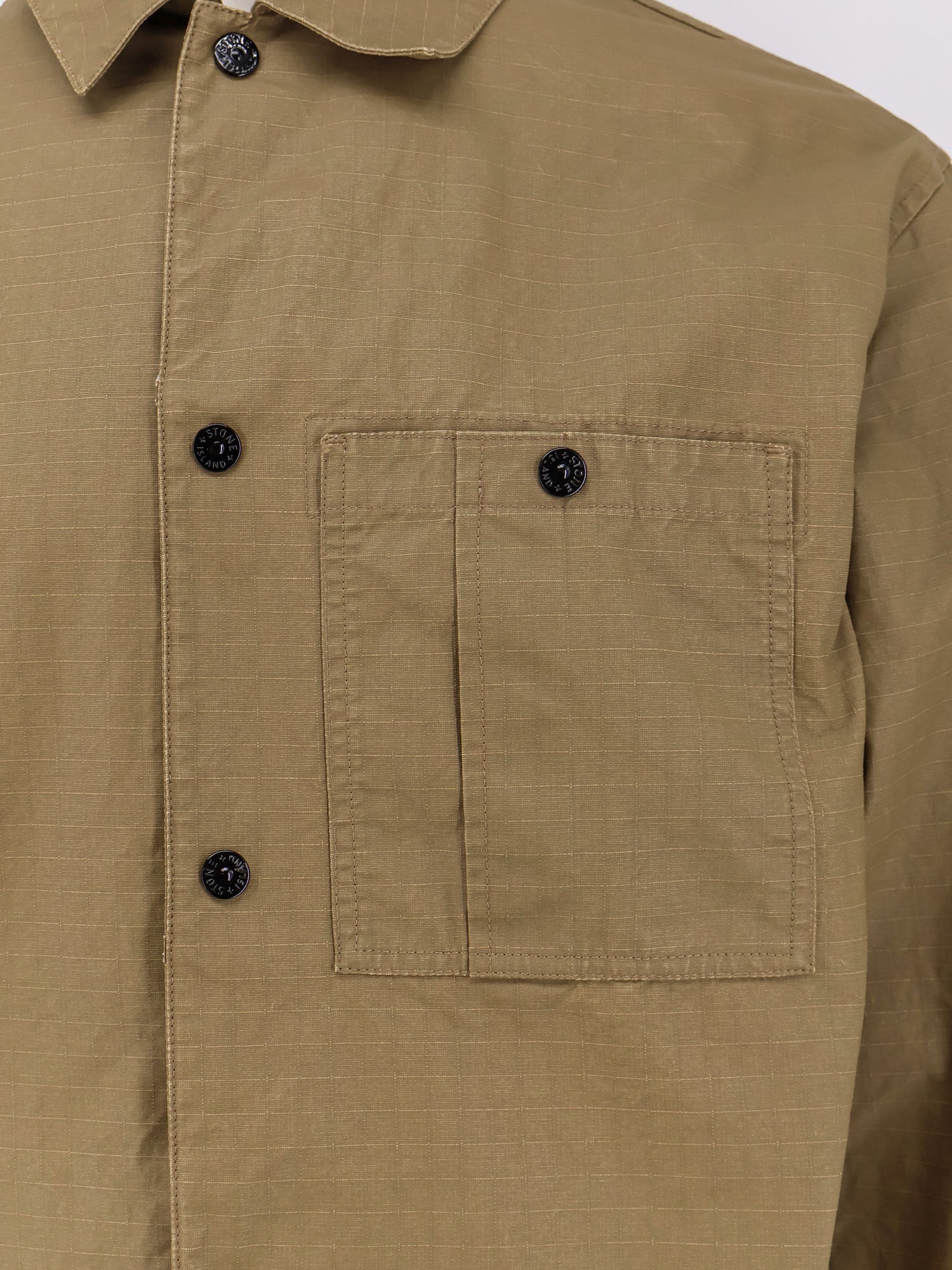 Stone Island Shirts Military Green Cotone