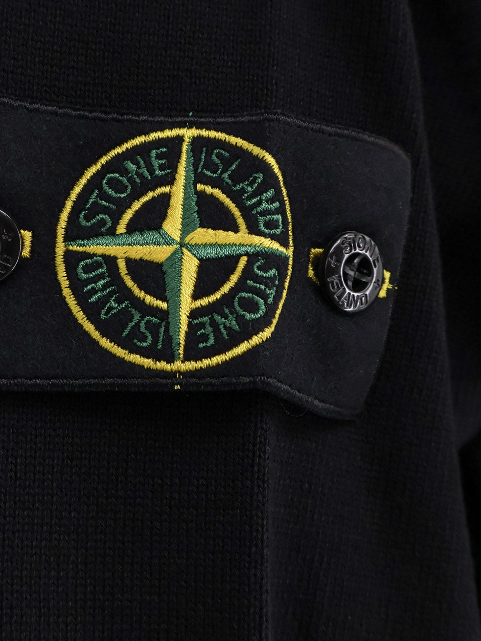 Stone Island Sweaters Black Cotone Organico