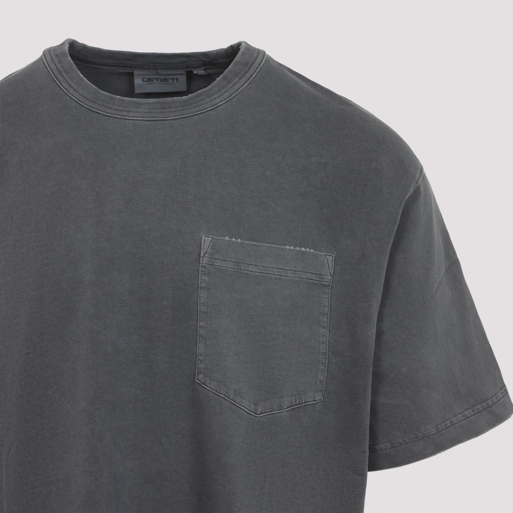 S-s Torion Pocket T-shirt Grey Cotton Tshirt